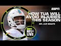 How Tua Tagovailoa has been working this offseason to avoid head injuries | NFL Live