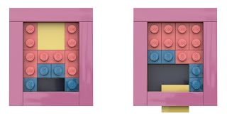 Lego Klotski puzzle stop-motion solving in 81 steps