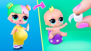 10 DIY Baby Doll Hacks and Crafts / Miniature Baby, Toilet Paper, Stroller and More!