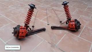 TECH - Homemade a car with gearbox strong car 500 kg - Part 2