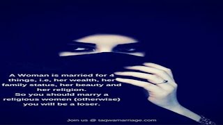 It Is Not The Sunnah To Marry Woman For Her Beauty, Status, Linage Or Wealth