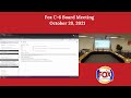 Fox C-6 Board of Education Meeting - 10/20/2021