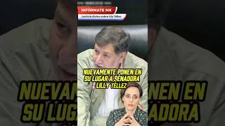 Ponen en su lugar a senadora Lilly Téllez 😂 Justicia Divina #mexico #news #senado #noroña