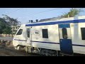 22225 mumbai solapur vande bharat express on its first commercial run skips neral centralrailways