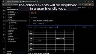 CS50 Programming with Python - final project: commandline weekly planner