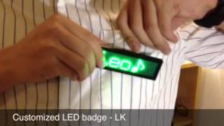 Led name badge