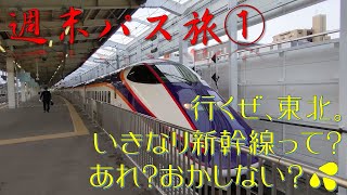 【東北観光】週末パス旅①　Tohoku Area trip by weekend pass that free ride ticket sold by JR East