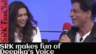 Shahrukh Khan ( SRK ) makes fun of Deepika Padukone at a show with Google CEO - Sundar Pichai