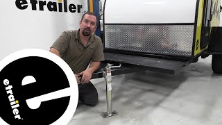 etrailer | Feature Review Round, Pipe Mount Swivel Jack w/ Footplate