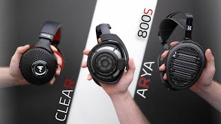 CLEAR MG PRO vs ARYA vs HD800S! Headphone Comparison