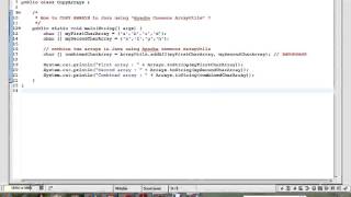 HOW TO COPY ARRAYS IN JAVA USING APACHE COMMONS ARRAYUTILS