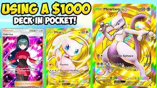 USING A $1,000 DECK INSIDE OF POKEMON POCKET!