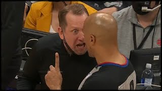 Nick Nurse gets TOSSED and Ejected vs Pistons