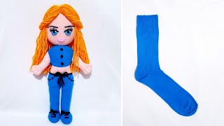 👌 INCREDIBLE TRANSFORMATION OF SOCKS/🌹My Own Design/😍Easy doll making from socks