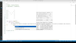 Alphabet M python pattern