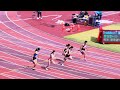 여대 100m 예선 1조 . 제104회 전국 체육대회 육상경기 23.10.15 목포 종합운동장