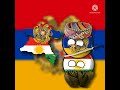 Kurdish Armenian union country balls #shorts #countryballs