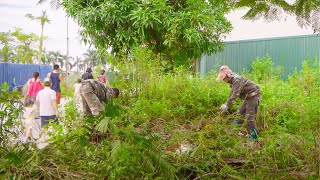 Clean Up Abandoned Sidewalk| They Don't Mind Our Works Until Seeing Great Transformation in Surprise