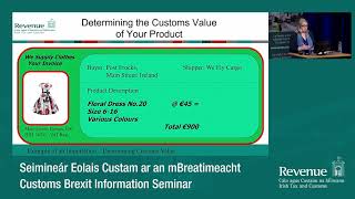Tariff Classification and Customs Valuation