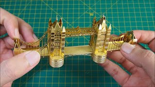 Metal Puzzle 3D LONDON TOWER BRIDGE (Gold)
