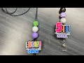 Beaded lanyard badge reels (interchangeable)