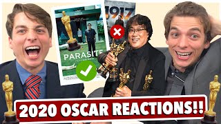 2020 Oscar WINNER Reactions!! (PARASITE SWEEPS!!!)