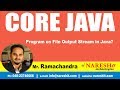 Core Java Tutorial | Program on File Output Stream in Java? | By Mr.Ramchander