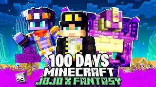 We Spent 100 Days in JOJO x Fantasy Minecraft