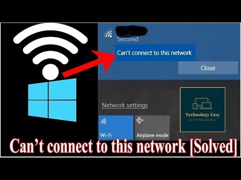 Cannot Connect To This Network (Wifi) Problem 100% Solved | Technology ...