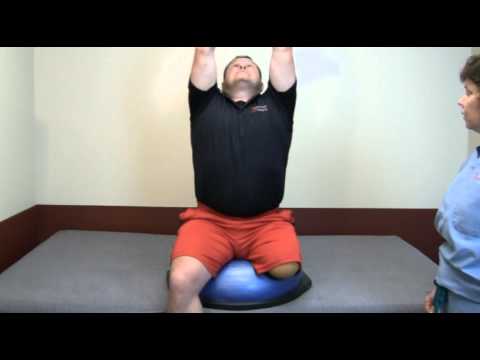 Amputee Exercise - Bosu Exercise - Above Knee - On Medicine Ball - YouTube