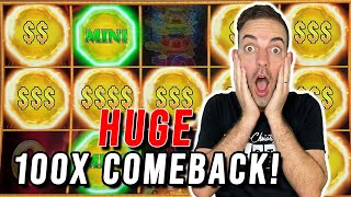 HUGE 100x WINNING COMEBACK BONUS!