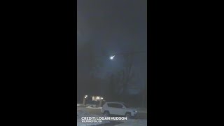 Cameras capture meteor flying across the sky over Ohio