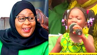 UTAPENDA! MTOTO Kwa KUJIAMINI AWASIMAMISHA VIONGOZI wa CCM, AMUIMBIA RAIS SAMIA WIMBO MAALUMU...