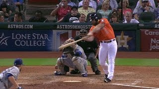 LAD@HOU: Gattis hammers solo homer to left field