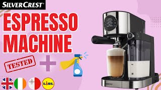 ESPRESSO MACHINE + CLEANING MACHINE SilverCrest SEMM 1470 A1 UK ENGLISH MALTESE IL-LINGWA LIDL