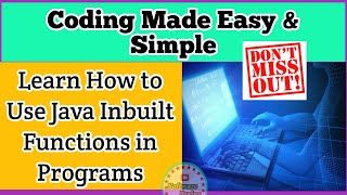 Coding made very easy with java | Software Brains | Learn Java Programming |Java Inbuilt functions