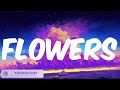 Miley Cyrus - Flowers (Lyrics) | Calm Down, Shape of You, Angel Baby,...