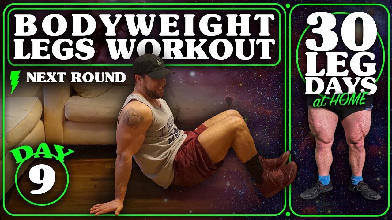 Bodyweight Legs Workout At Home | 30 Days Of Leg Day At Home Without ...