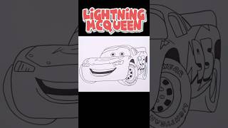 How To Draw Lightning McQueen | Cars #drawing #lightningmcqueen #pixarcars