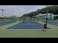 테니스로 취미를 바꿔버린 개나리 김명희 회원은 지금 테니스 적응중~🎾 어쩐지 발이 빠르더라~🤗