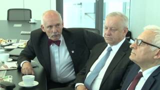 Debata jedynek do PE - Buzek - Korwin-Mikke