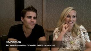 Paul Wesley & Candice King THE VAMPIRE DIARIES Interview Comic Con 2016
