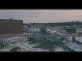 Ice disk drone footage | Presumpscot River in Westbrook, Maine