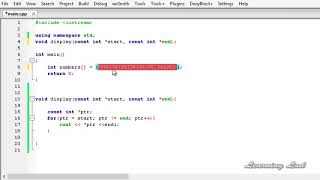 037 Array Ranges in Functions with Example in C++ CPP Programming Video Tutorial