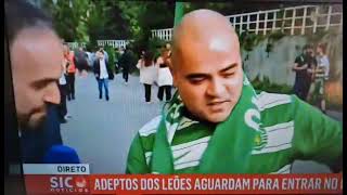 Jornalista da SIC dá lição após insulto de adepto do Sporting ao Benfica