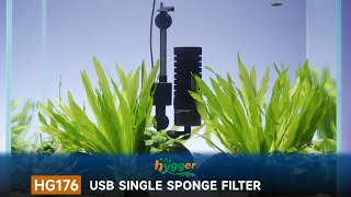 hygger HG176 USB Single Sponge Filter