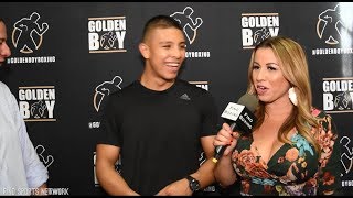 JAIME MUNGUIA IS CONCERN WITH CANELO’s KNEE SURGERY vs GENNADY GOLOVKIN ENGLISH & SPANISH INTERVIEW
