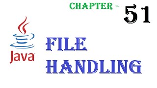 File handling in Java - Java tutorial - w3Schools - Chapter 51 English