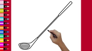 HOW TO DRAW GOLF CLUB IN LESS THAN TWO MINUTES