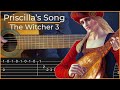 Priscilla's Song - The Witcher (Simple Guitar Tab)